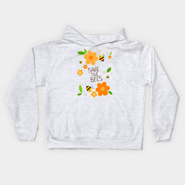 Save the Bees Kids Hoodie by Lobomaravilha